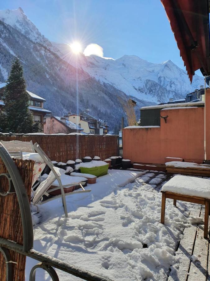 شقة Chamonix Hyper Centre . Terrasse Vue Mont Blanc . Parking المظهر الخارجي الصورة