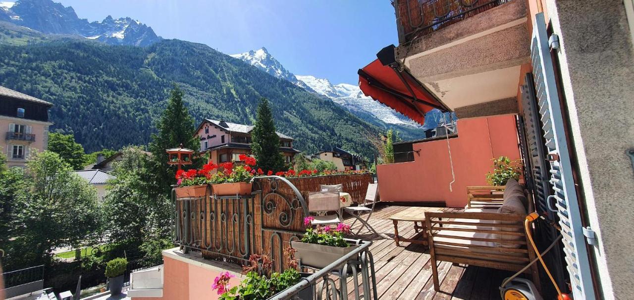 شقة Chamonix Hyper Centre . Terrasse Vue Mont Blanc . Parking المظهر الخارجي الصورة